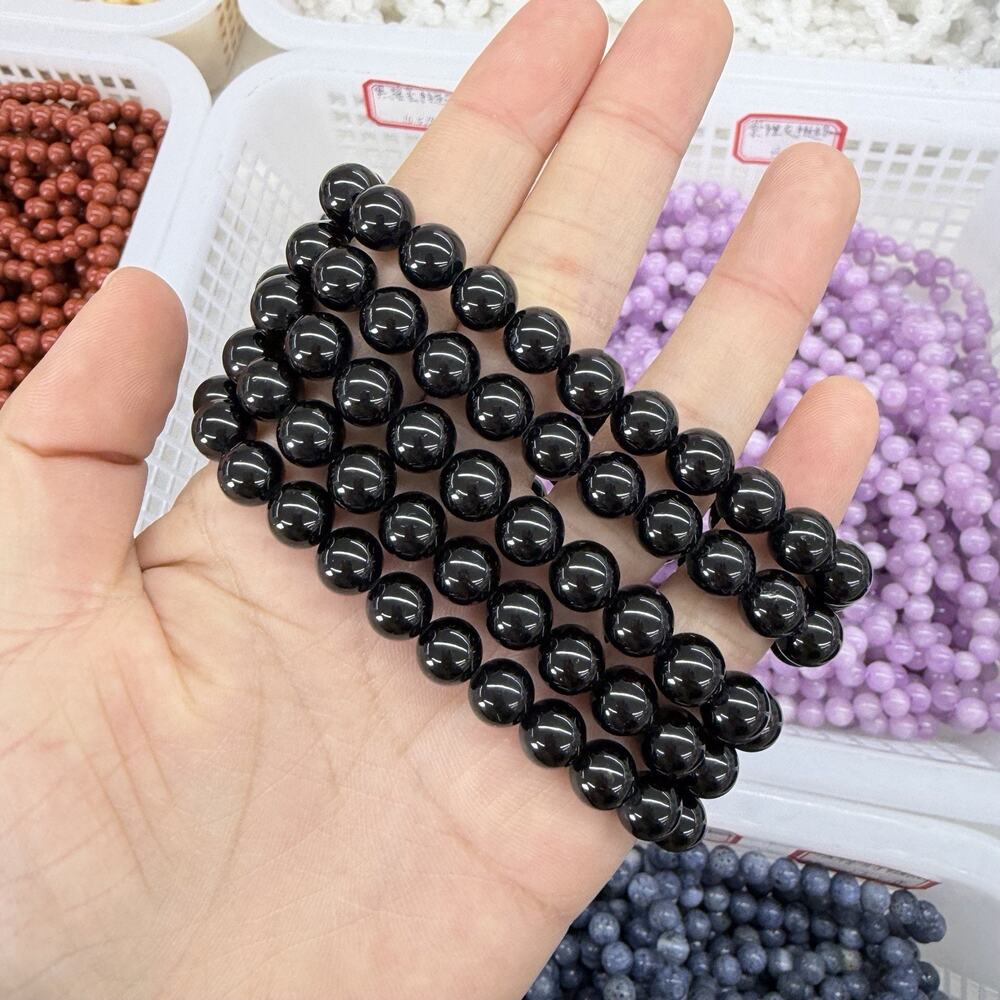 Copied - 8mm black tourmaline bracelet